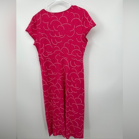 Boden Pink Printed Pink Midi Dress 10L - Picture 4 of 5